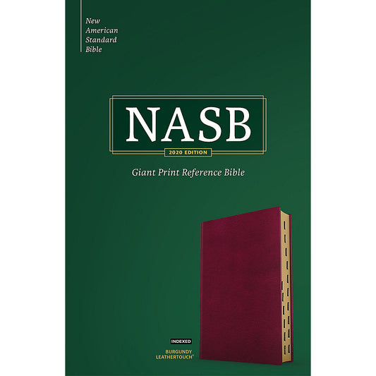 NASB Reference Bible Giant Print Indexed Burgundy (Imitation Leather)