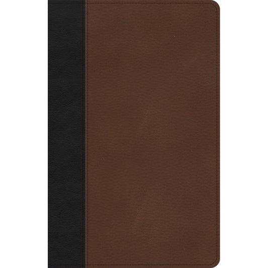 CSB Thinline Bible Black / Brown (Imitation Leather)