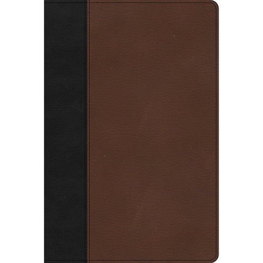 CSB Thinline Bible Large Print Black / Brown (Imitation Leather)