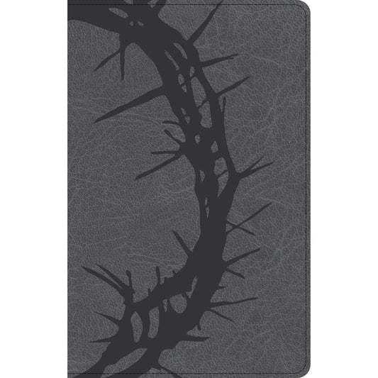 CSB Personal Size Reference Bible Large Print Charcoal (Imitation Leather)