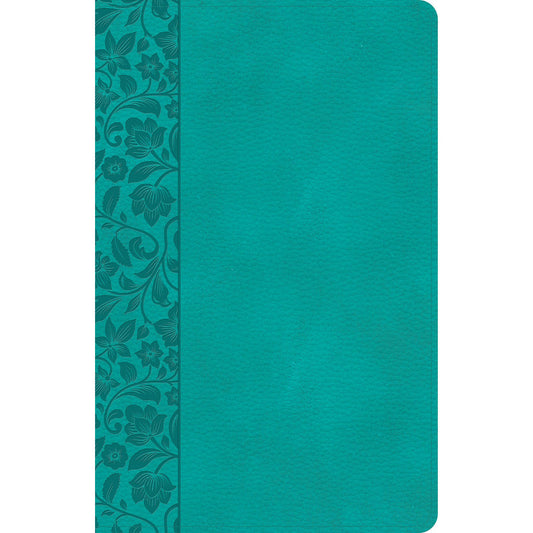CSB Personal Size Reference Bible Large Print Teal (Imitation Leather)