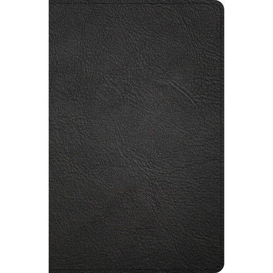 CSB Personal Size Reference Bible Large Print Black (Genuine Leather)