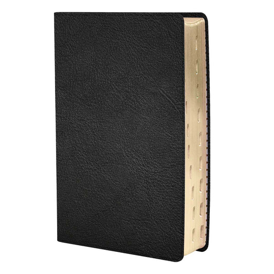 CSB Personal Size Reference Bible Large Print Indexed Black (Genuine Leather)