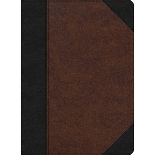 CSB Verse-By-Verse Reference Bible Black And Brown (Imitation Leather)