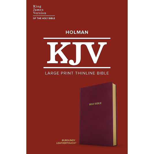 KJV Thinline Bible Large Print Burgundy (Imitation Leather)
