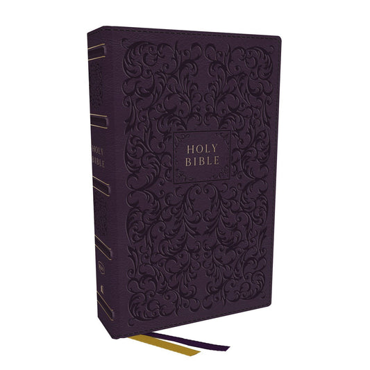 KJV Center-Column Reference Bible Red Letter Idx Purple (Imitation Leather)