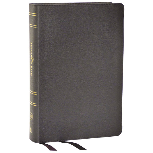 KJV The Woman's Study Bible Indexed Black Comfort Print (Genuine Leather)