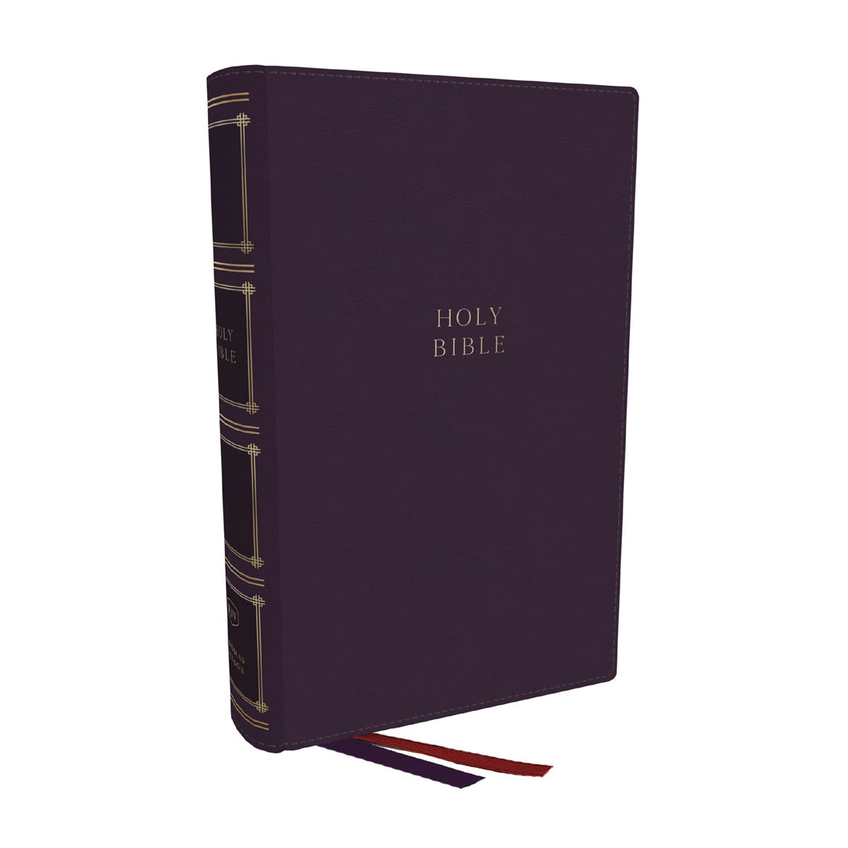 KJV Compact Center-Column Reference Bible Purple Comfort Print (Imitation Leather)