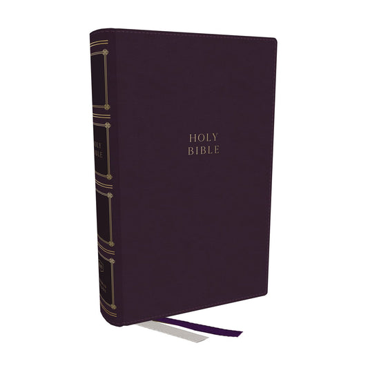 KJV Compact Center-Column Reference Bible Index Purple Comfort Print (Imitation Leather)