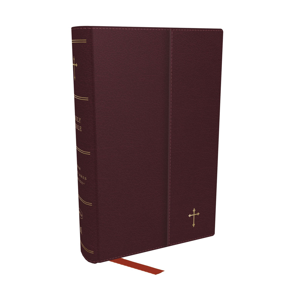 NKJV Compact Paragraph-Style Ref Bible Red Letter Burgundy (Comfort Print)(Flexcover)