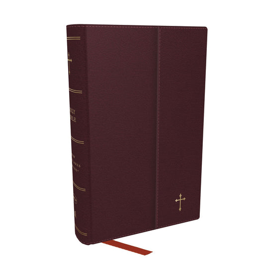 NKJV Compact Paragraph-Style Ref Bible Red Letter Burgundy (Comfort Print)(Flexcover)