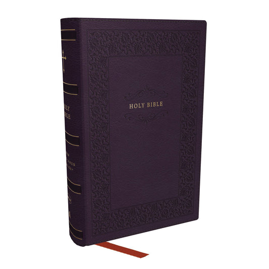 NKJV Compact Paragraph-Style Ref Bible Red Letter Purple (Comfort Print)(Imitation Leather)
