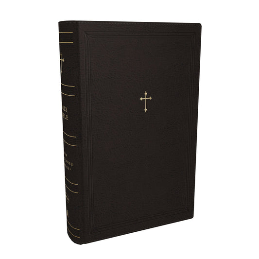 NKJV Compact Paragraph-Style Ref Bible Red Letter Zipper Black (Comfort Print)(Imitation Leather)