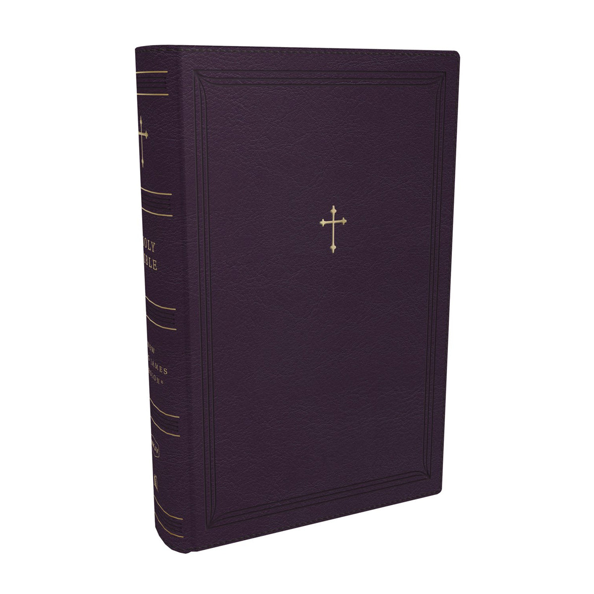 NKJV Compact Paragraph-Style Ref Bible Red Letter Zipper Purple (Comfort Print)(Imitation Leather)