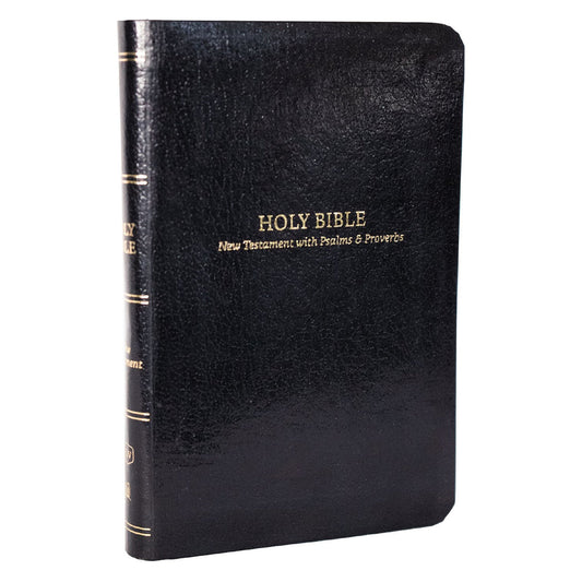 KJV Black Flexcover Pocket New Testament With Psalms And Proverbs Bible Comfort Print