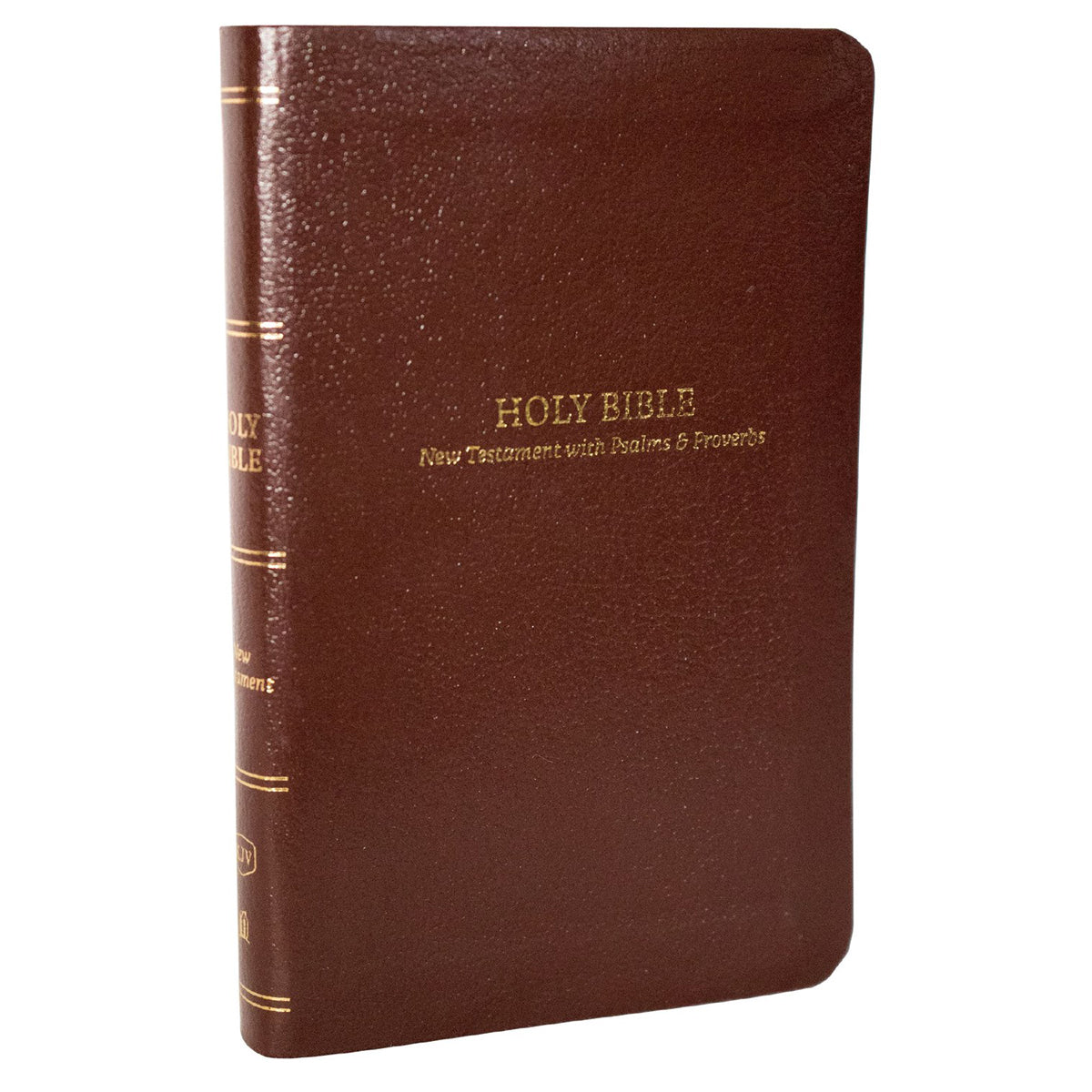 KJV Brown Flexcover Pocket New Testament With Psalms And Proverbs Bible Comfort Print
