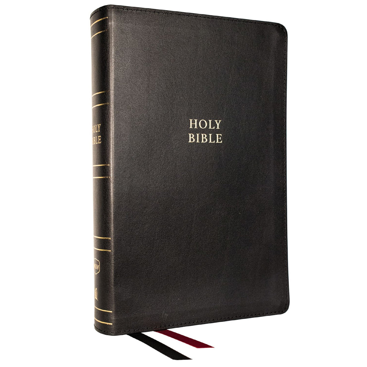 NKJV Black Imitation Leather Single-Column Verse-by-Verse Reference Bible Comfort Print