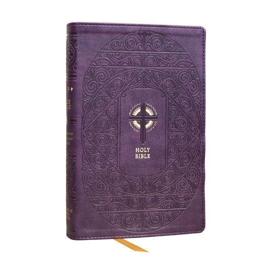 NRSVCE Purple Imitation Leather Sacraments of Initiation Catholic Bible Comfort Print