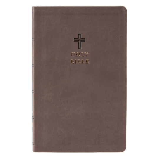 KJV Charcoal Imitation Leather Value Ultra Thinline Bible Comfort Print
