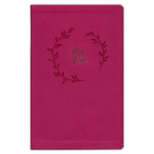 KJV Pink Imitation Leather Value Ultra Thinline Bible Comfort Print