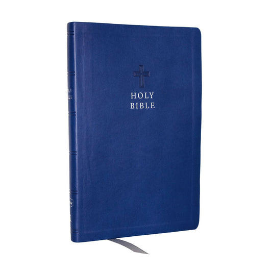 KJV Blue Imitation Leather Value Ultra Thinline Bible Comfort Print