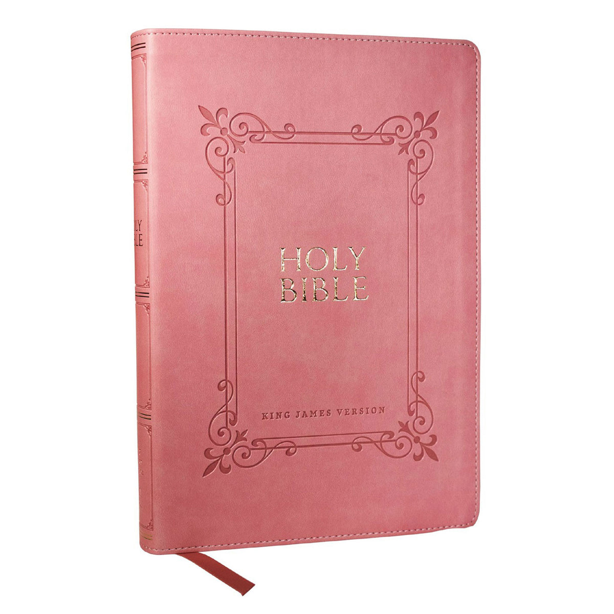 KJV Pink Imitation Leather Center-Column Reference Bible Large Comfort Print