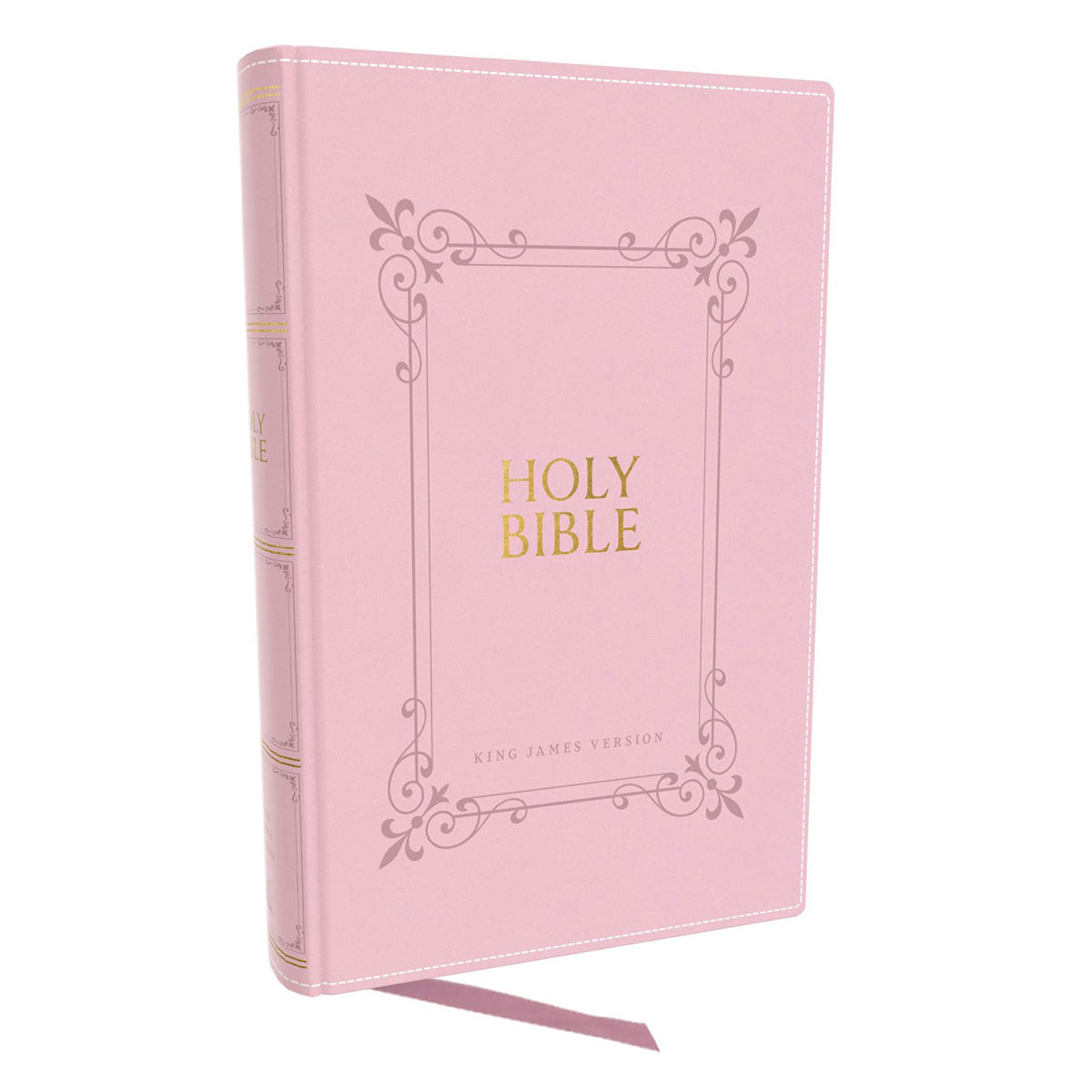 KJV Pink Imitation Leather Center-Column Reference Bible Large Comfort Print Indexed