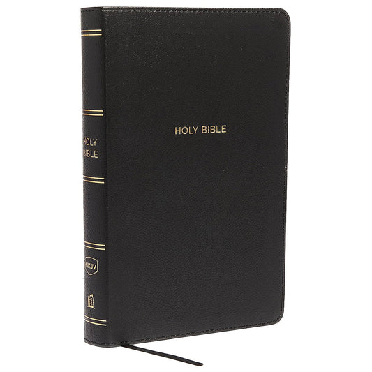 NKJV Black Imitation Leather Personal Size Reference Bible Giant Comfort Print
