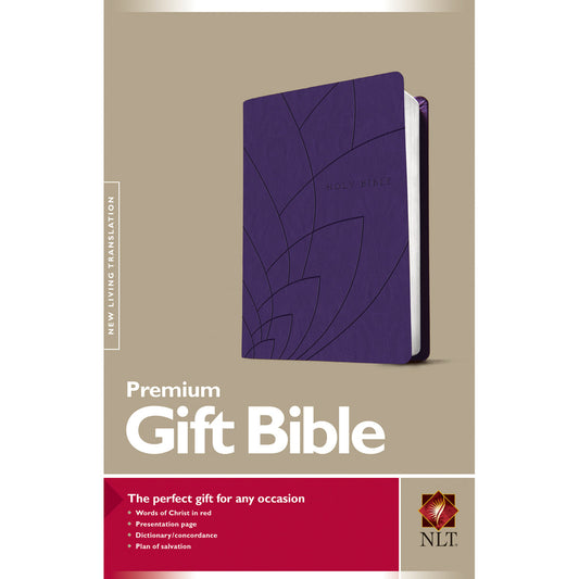 NLT Classic Purple Faux Leather Premium Gift Bible