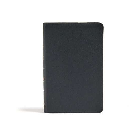 CSB Personal Size Bible Black (Genuine Leather)
