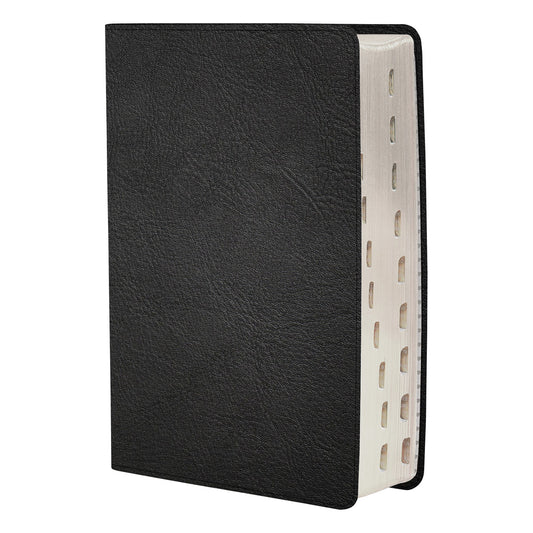 CSB Black Genuine Leather Personal Size Bible Giant Print Indexed