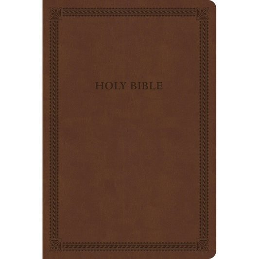 CSB Brown Imitation Leather Thinline Value Edition Bible Large Print