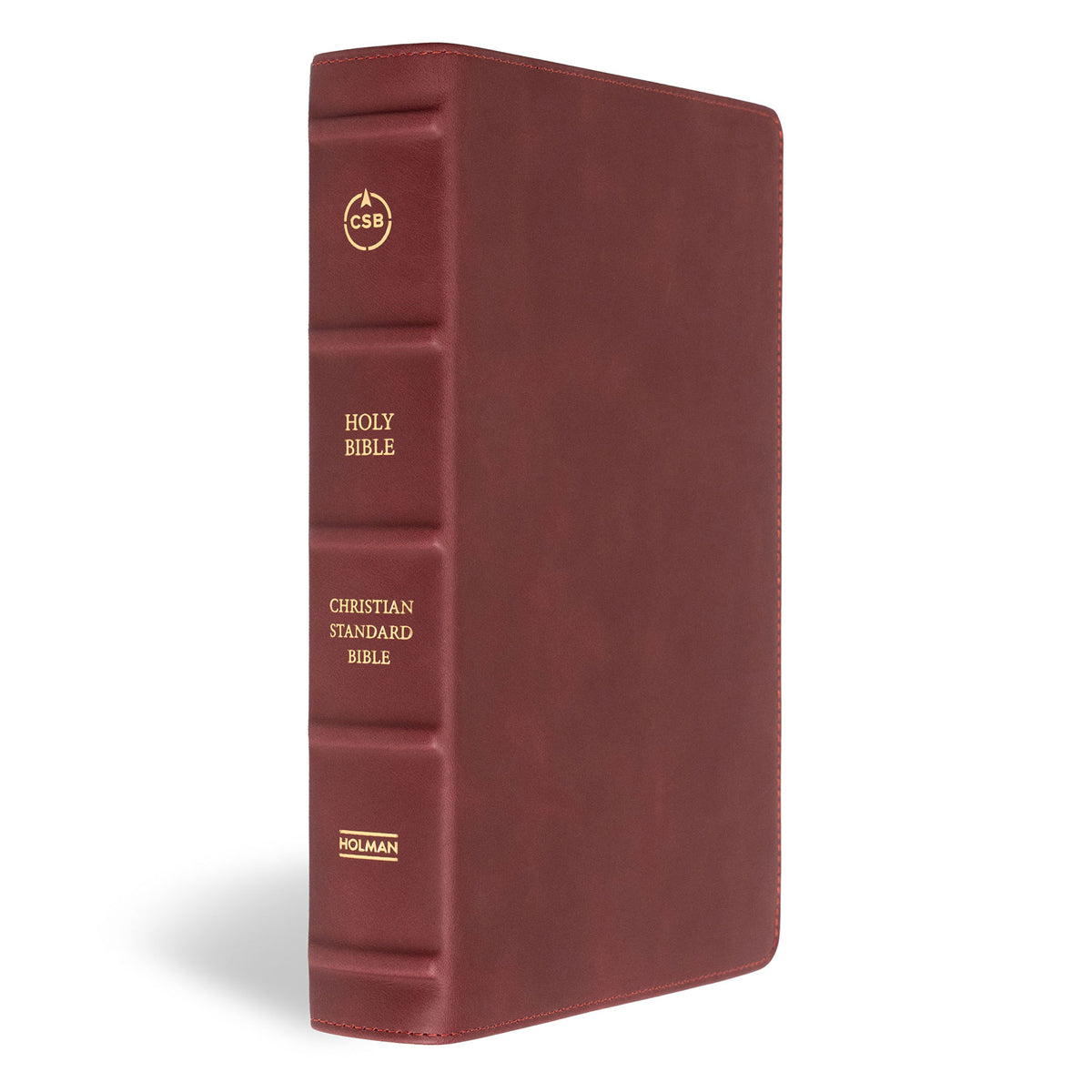 CSB Marbled Burgundy Genuine Leather Single-Column Personal Size Handcrafted Bible