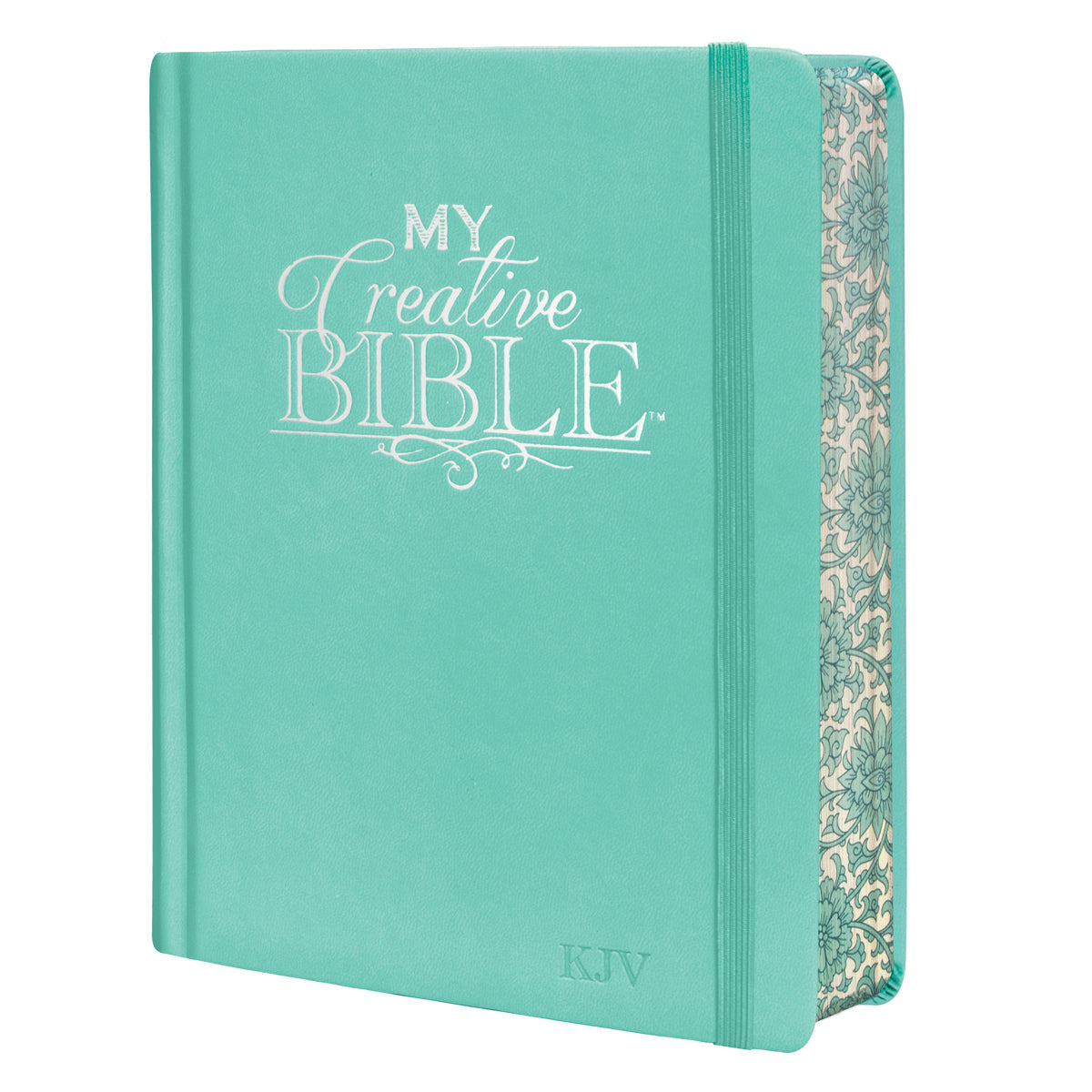 KJV Aquamarine Faux Leather Hardcover My Creative Bible
