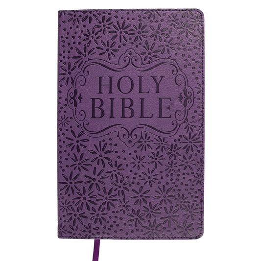 ESV Purple Faux Leather Standard Bible Thumb Indexed