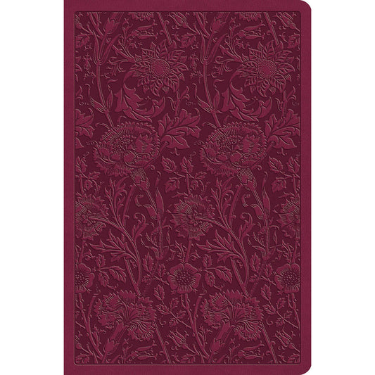 ESV Value Compact Bible Raspberry, Floral Design (Imitation Leather)