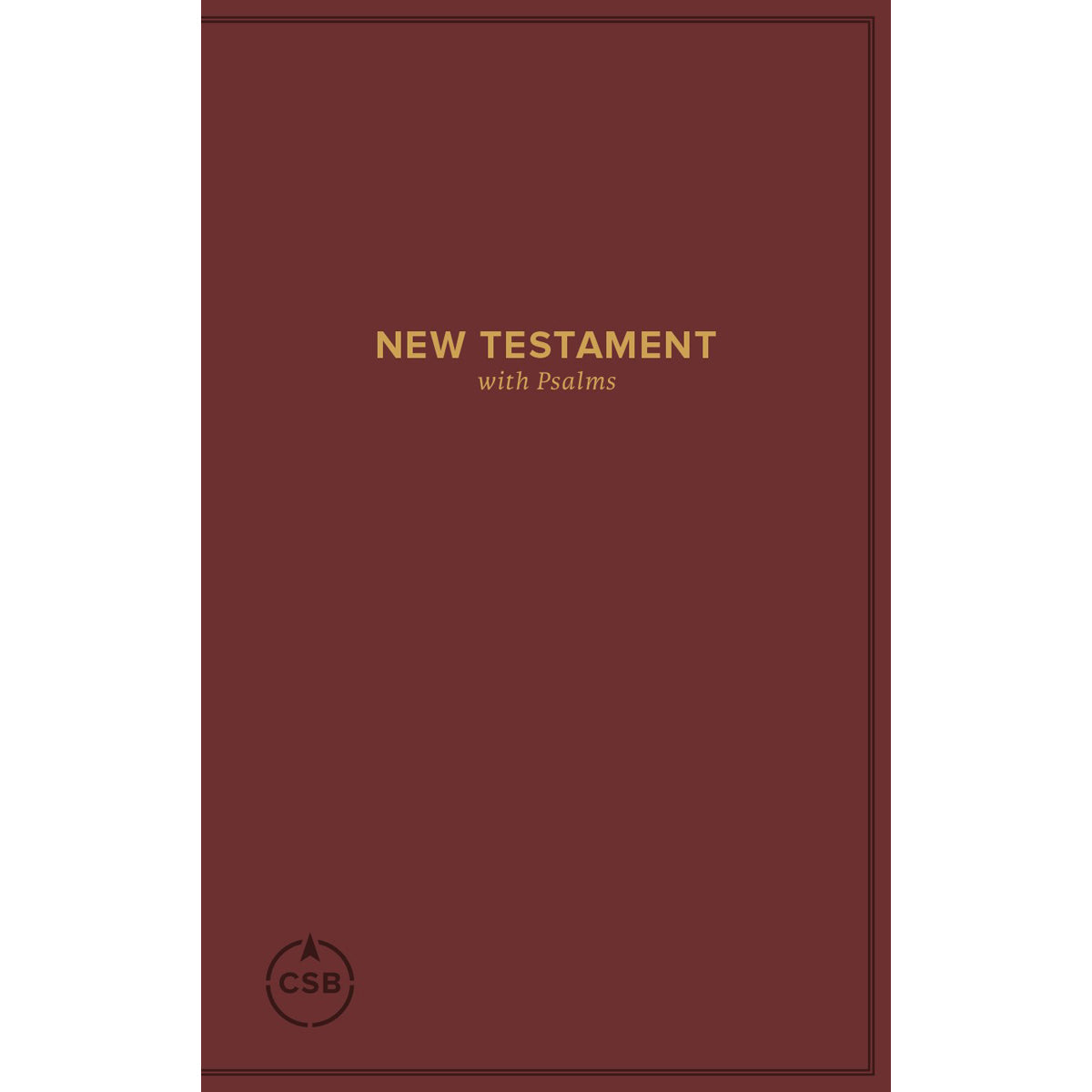 CSB Pocket New Testament With Psalms Burgundy (Paperback)