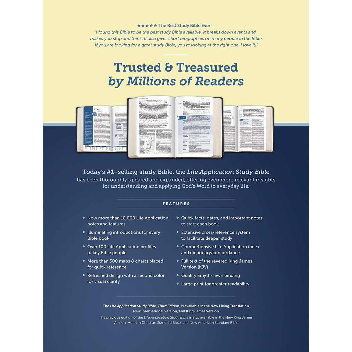 KJV Life Application Study Bible, Third Ed, Large Print, Red Letter, Indx, Brown (Imitation leather)