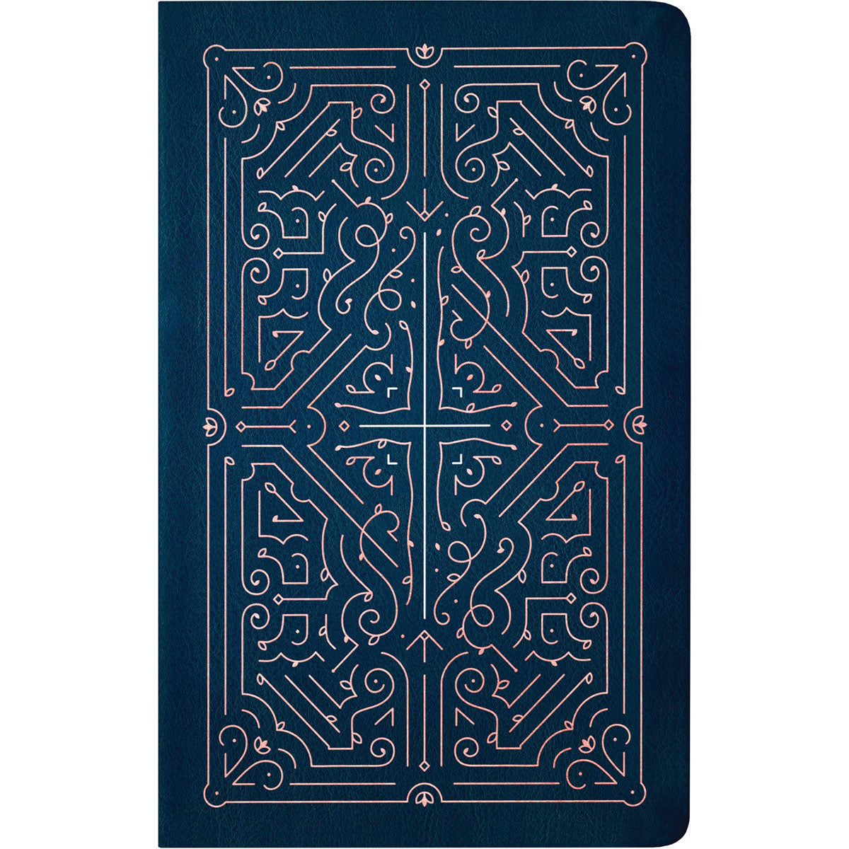 NLT Navy & Rose Gold Faux Leather Filament Bible: The Print + Digital Bible