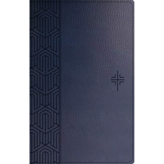 NLT Blue Faux Leather Premium Gift Bible Red Letter