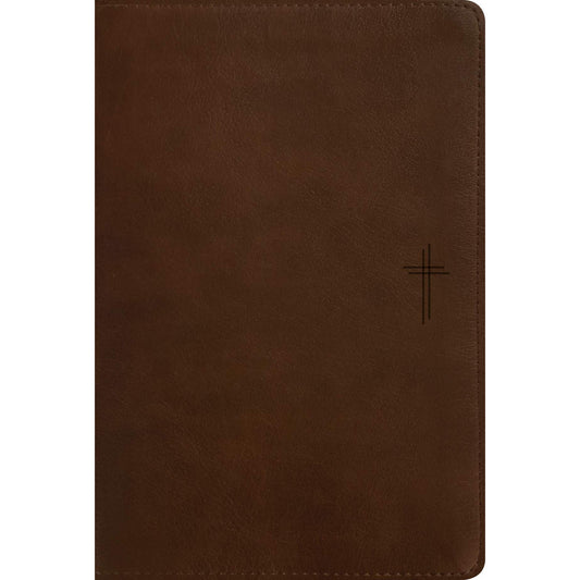 NLT Filament Compact Bible, Red Letter, Rustic Brown (Imitation Leather)