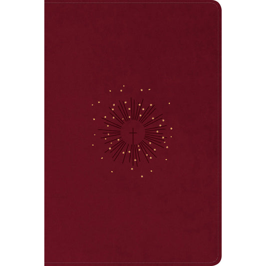 NLT Filament Personal Size, Giant Print Bible, Red Letter, Cranberry (Imitation Leather)