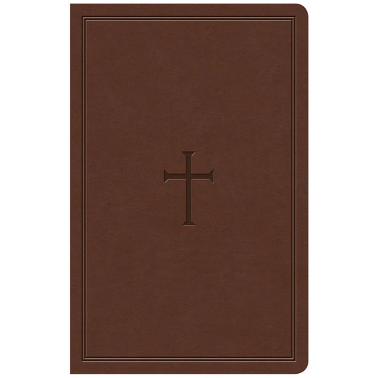 KJV Personal Size Reference Bible Large Print Indexed Brown (Imitation Leather)