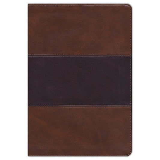 KJV Reference Bible Super Giant Print Saddle Brown (Imitation Leather)