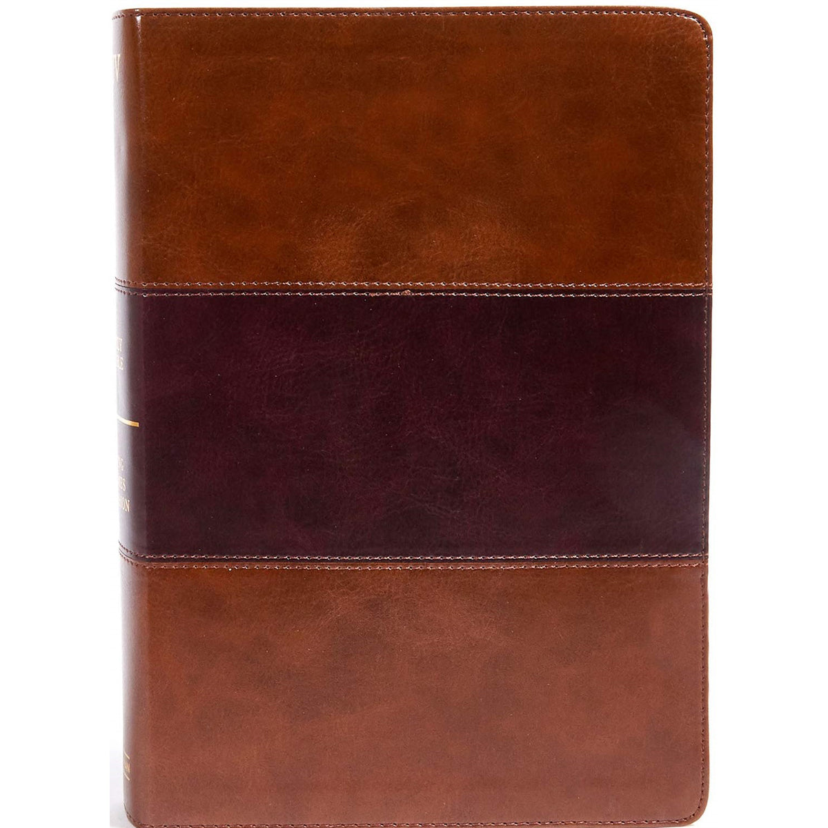 KJV Reference Bible Super Giant Print Indexed Saddle Brown (Imitation Leather)