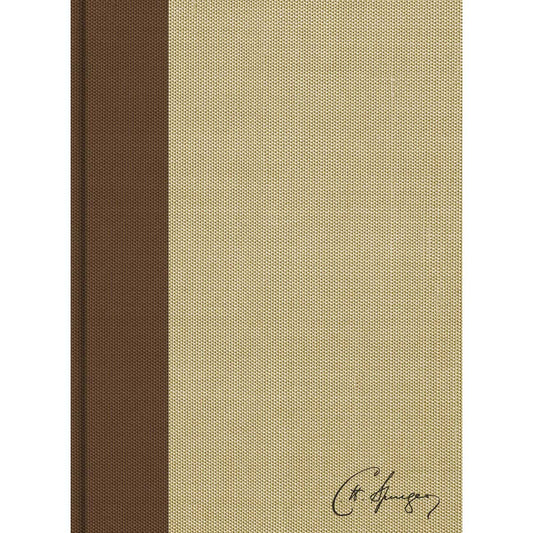 CSB Spurgeon Study Bible Brown Tan Cloth Over Board (Hardcover)