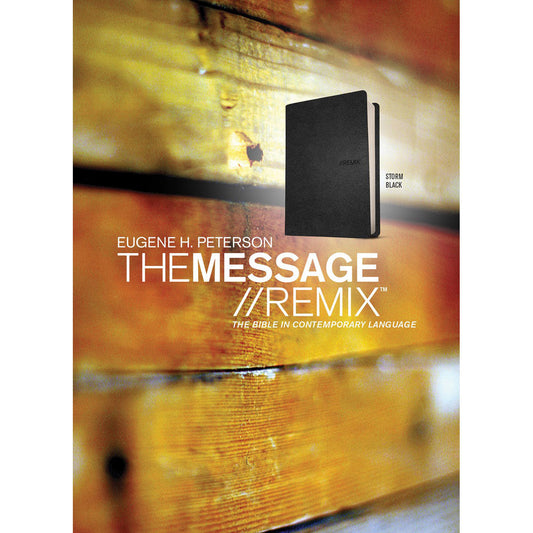The Message // REMIX Black: The Bible In Contemporay Language (Imitation Leather)