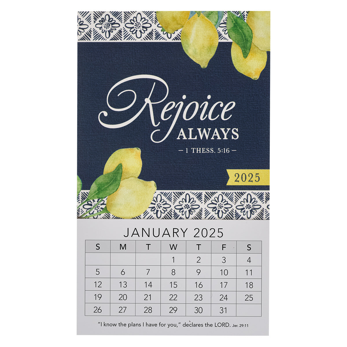 2025 Mini Magnetic Calendar - Rejoice Always