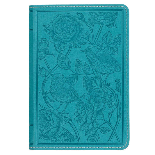 KJV Teal Faux Leather Compact Bible with Zip