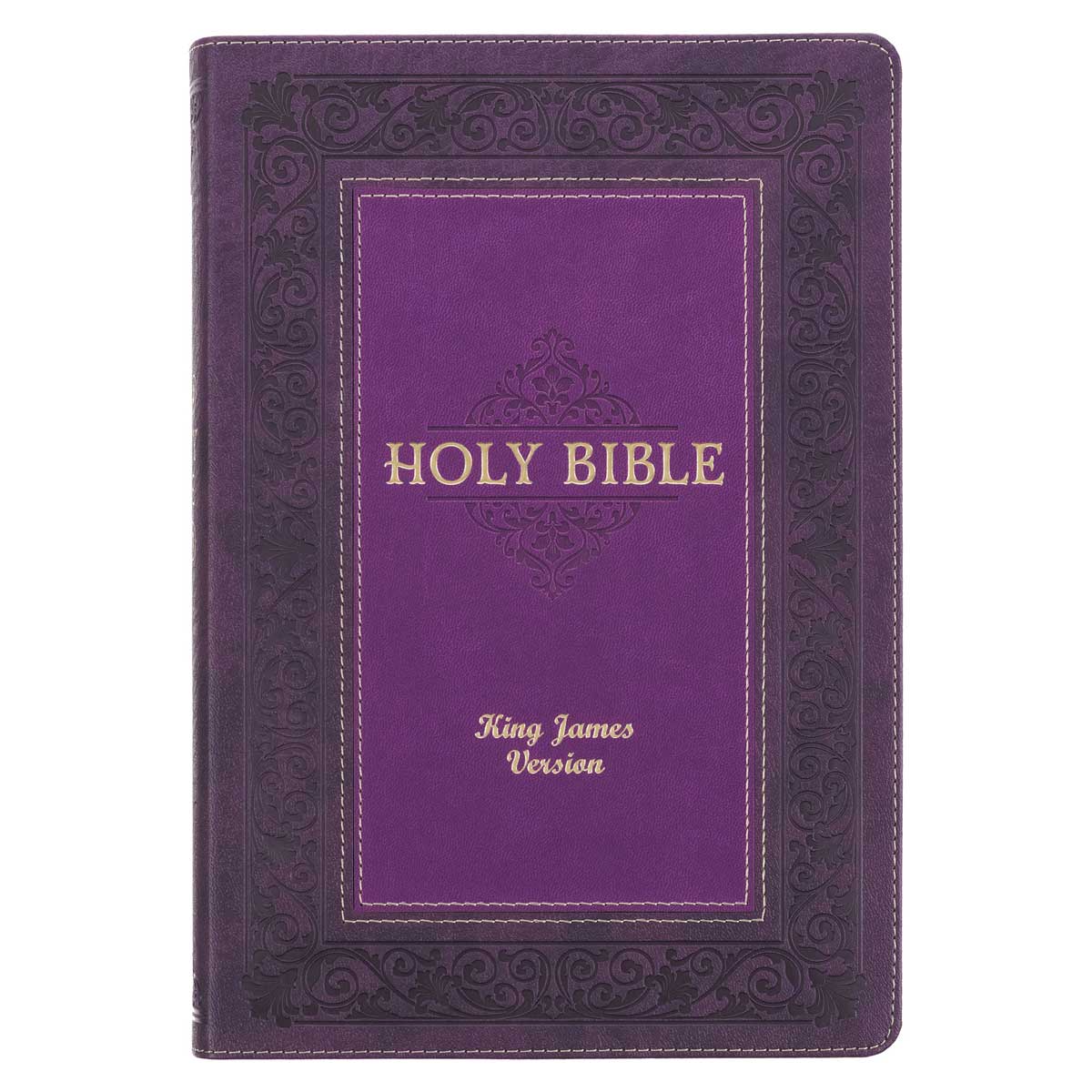 KJV Purple Faux Leather Flexcover Study Bible Large Print